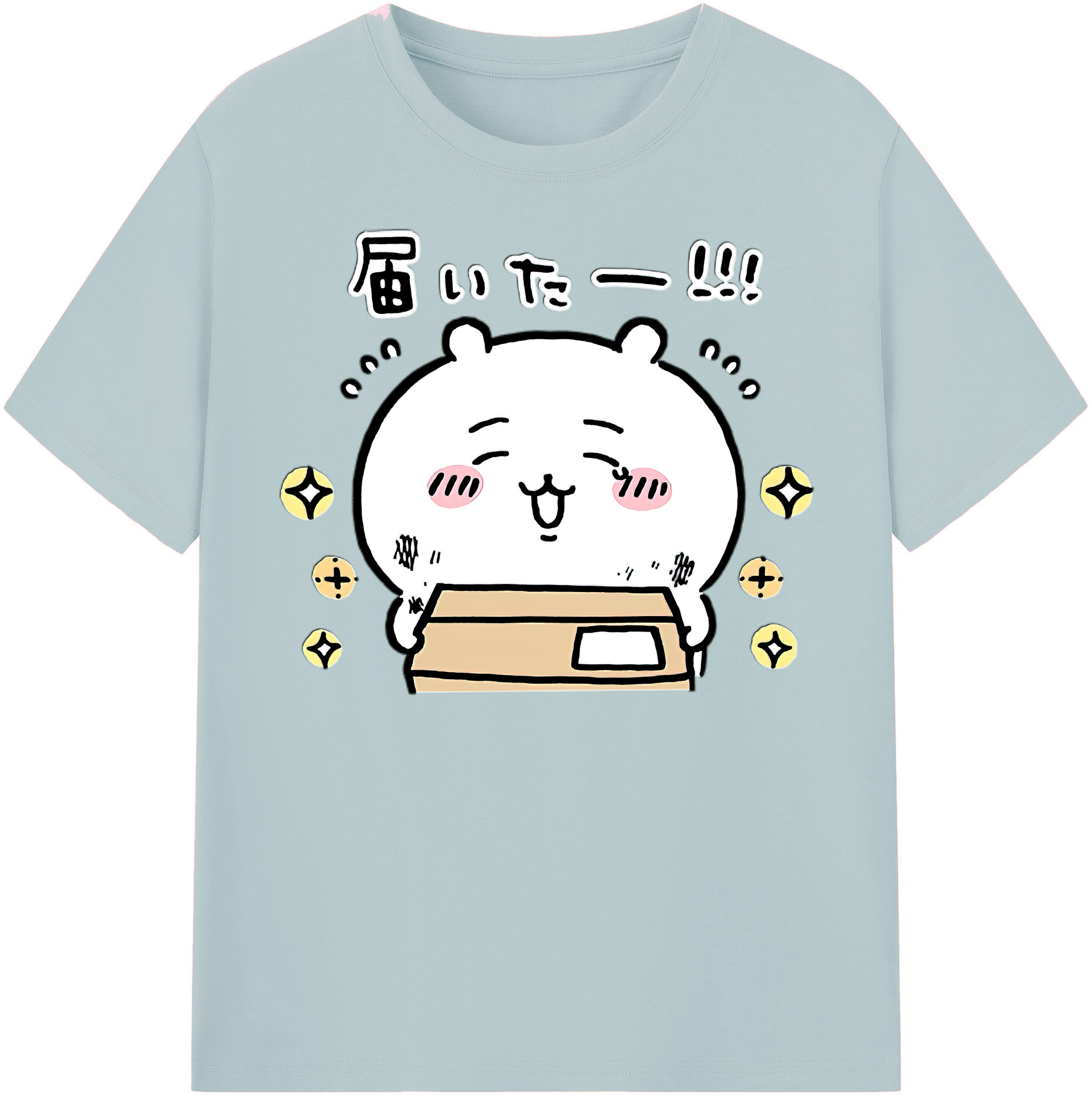 （画像用） ちいかわ ちいかわ Chii-kawa chiikawa 綿100％半袖Tシャツ（フロントプリント）
